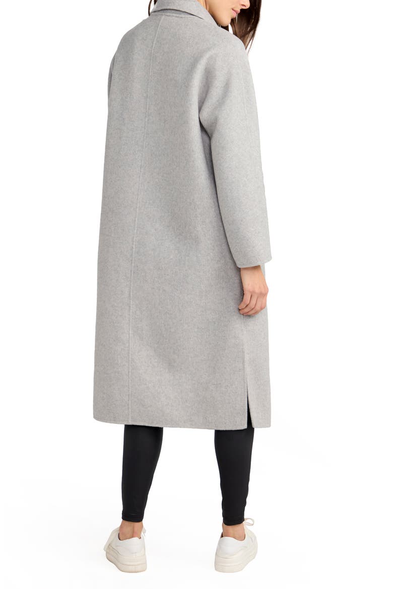 Guest List Oversize Double Breasted Wool Blend Coat, Alternate, color, GREY MARLE