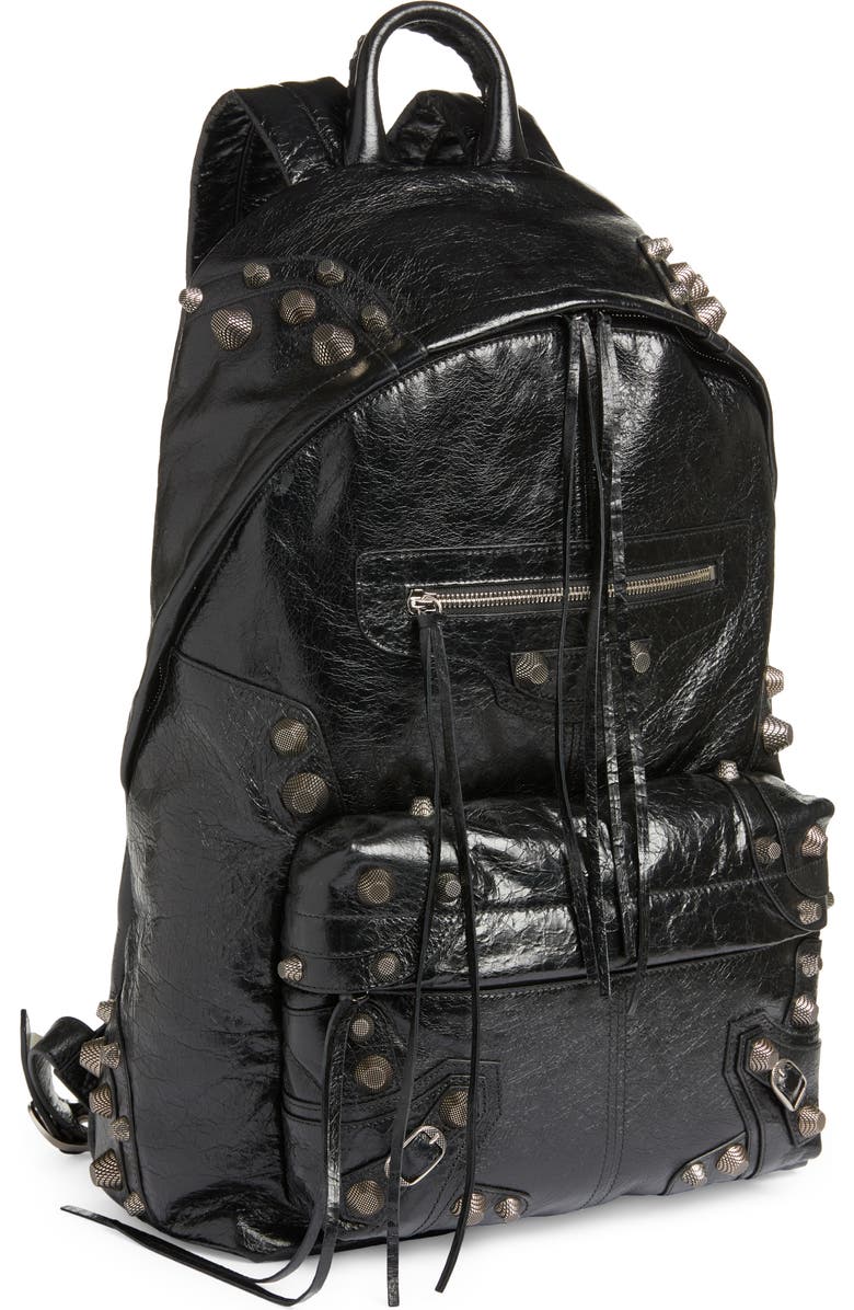 Balenciaga Medium Le Cagole Leather Backpack, Main, color,