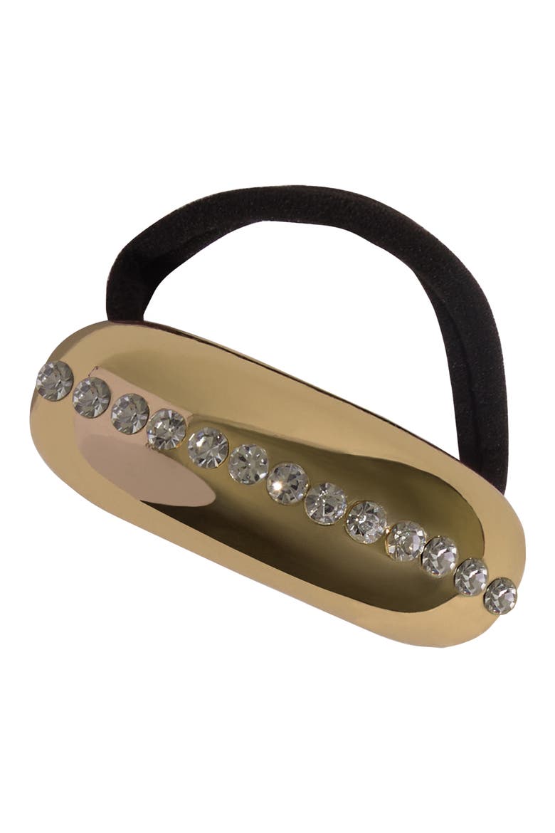 Rhinestone Cloud Cuff Hair Tie (Limited Edition), Main, color, GOLD