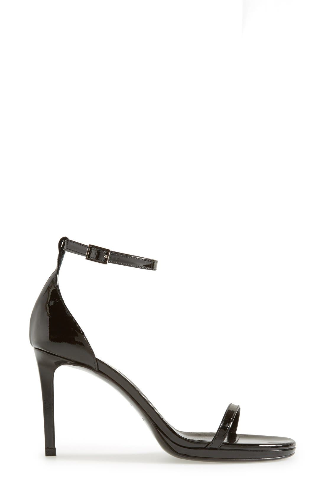 Saint Laurent 'Jane' Ankle Strap Sandal, Alternate, color, 