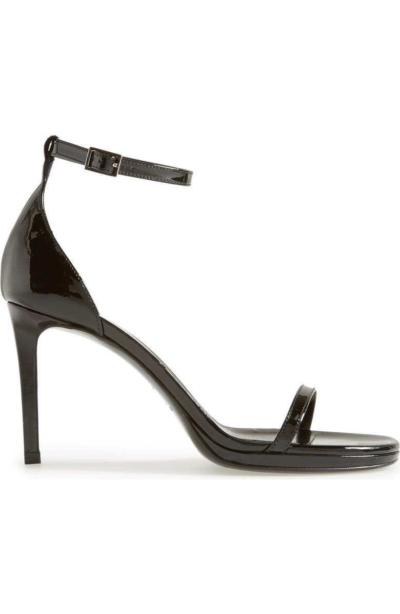 Saint Laurent 'Jane' Ankle Strap Sandal, Alternate, color,