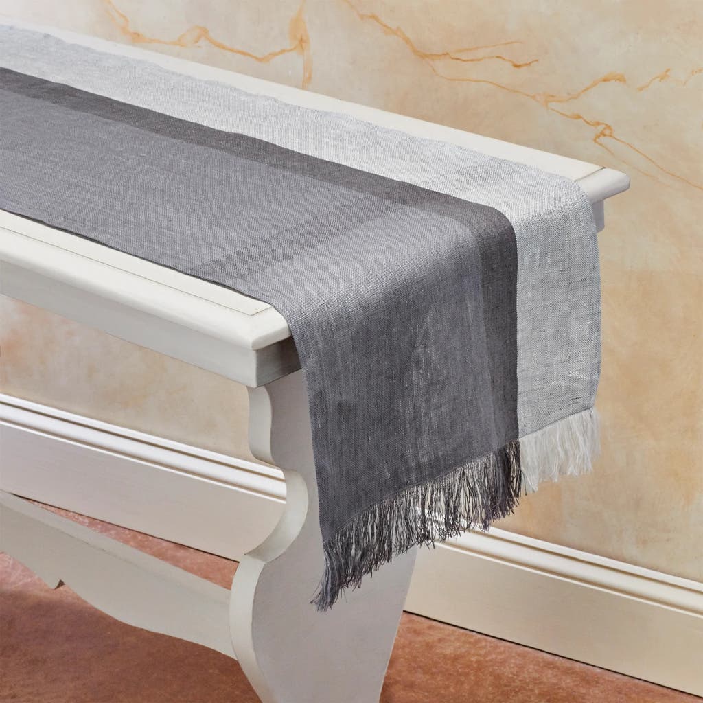 Sustainable Threads Hinterland Handwoven Linen Table Runner