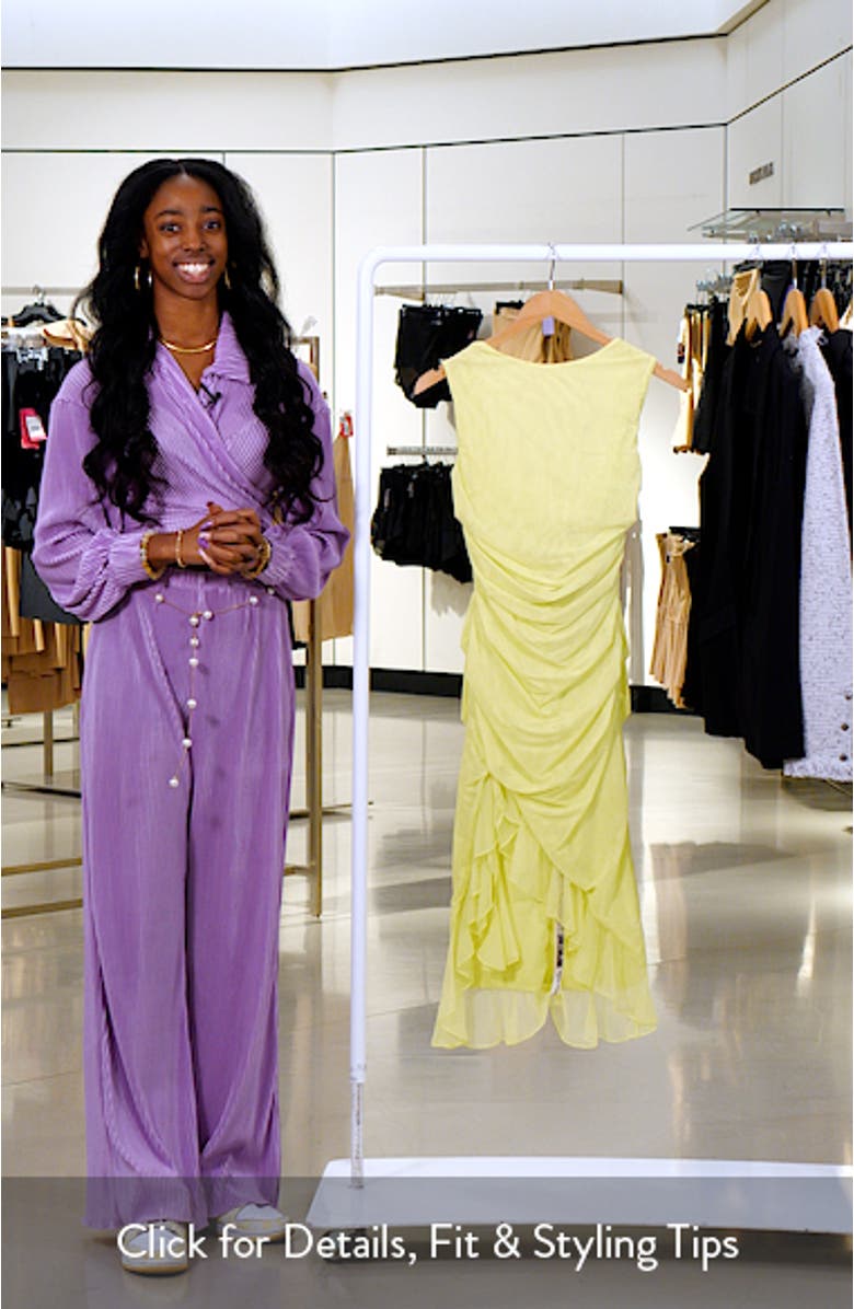 Ruffle High-Low Cocktail Dress, sales video thumbnail