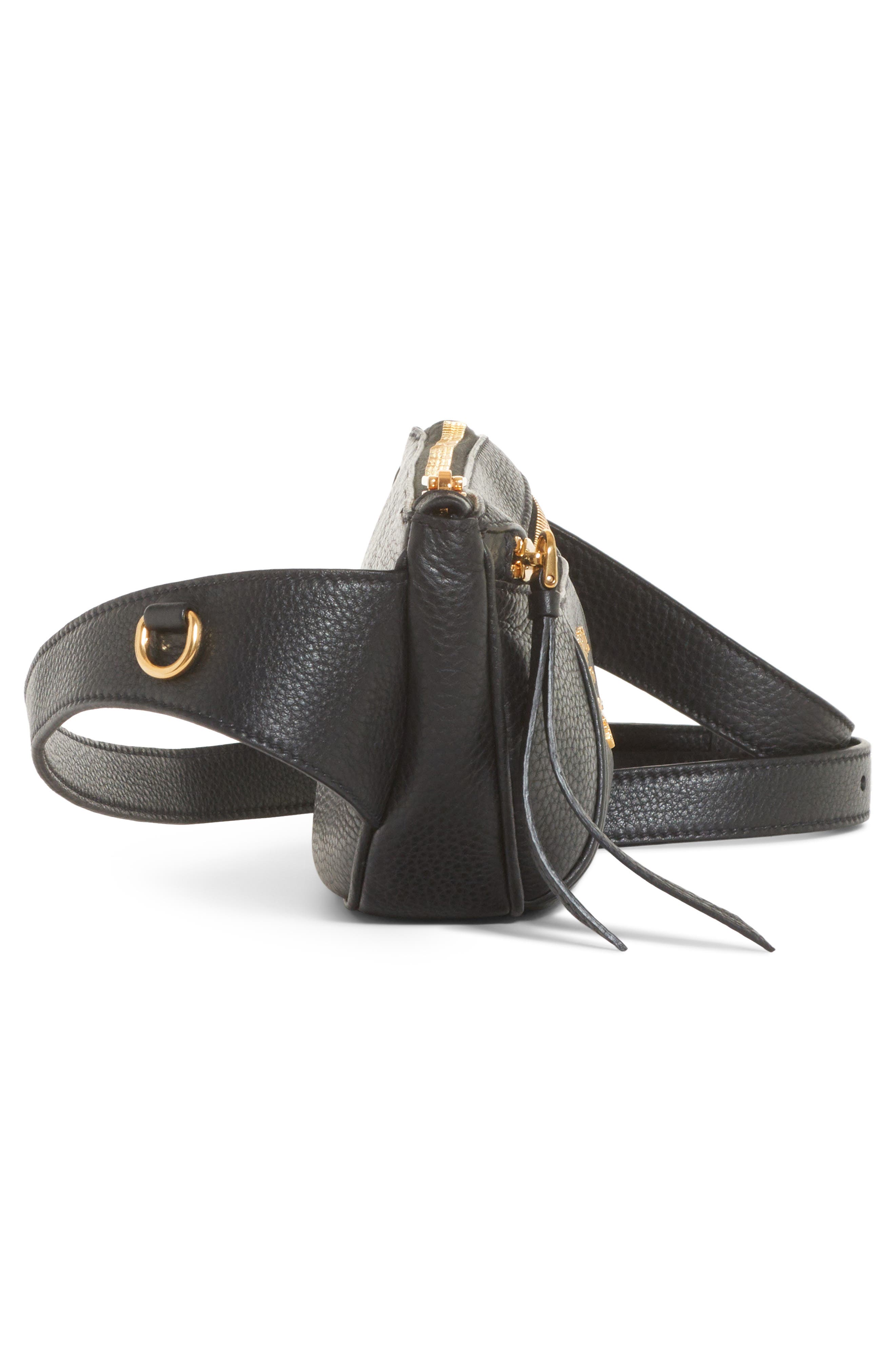Prada Daino Leather Belt Bag, Alternate, color, 