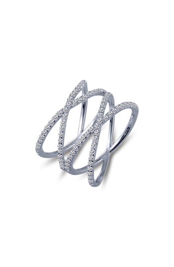 Lafonn Double Cross Ring In Silver