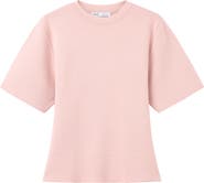 MANGO Short Sleeve Fine Knit Sweater