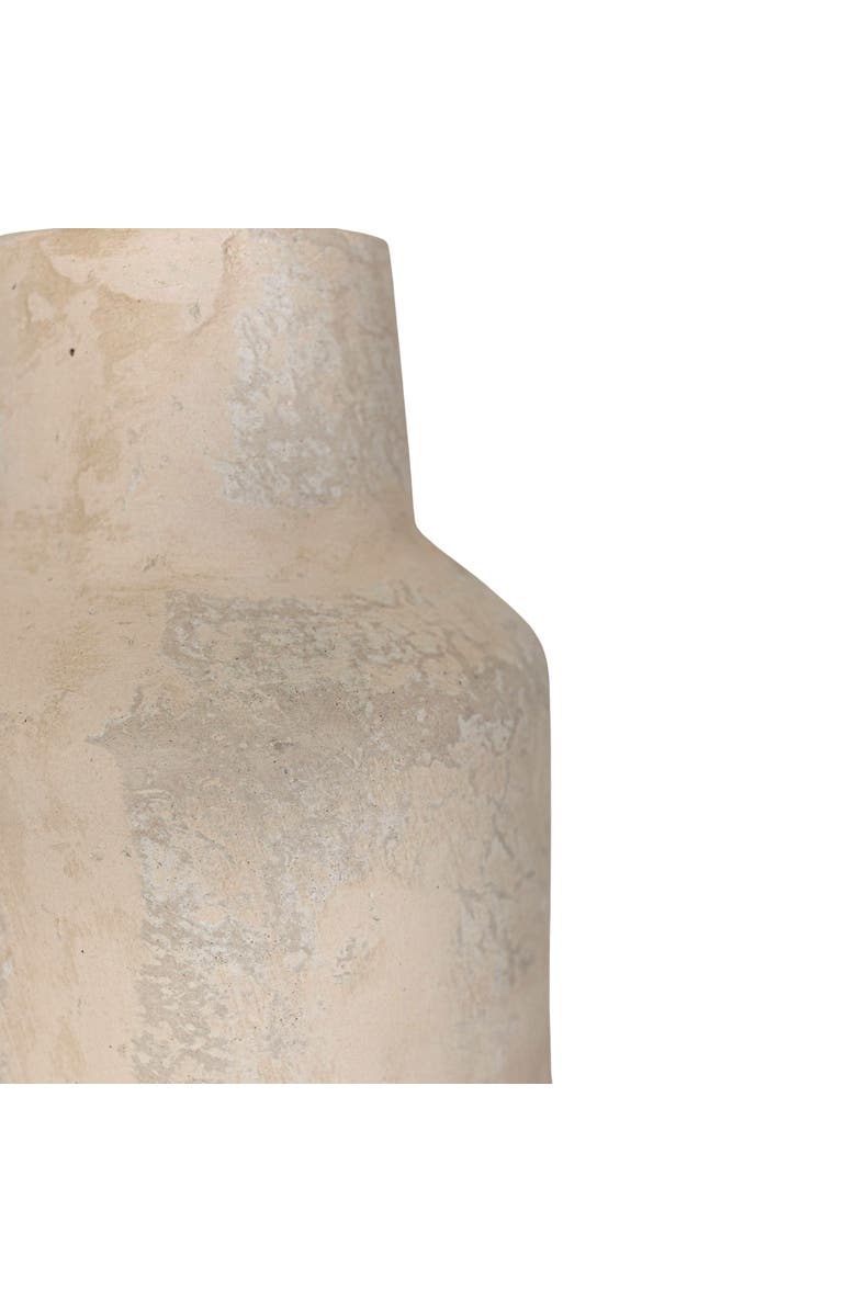 Foreside Home and Garden White Paper Mache Vase, Alternate, color, White