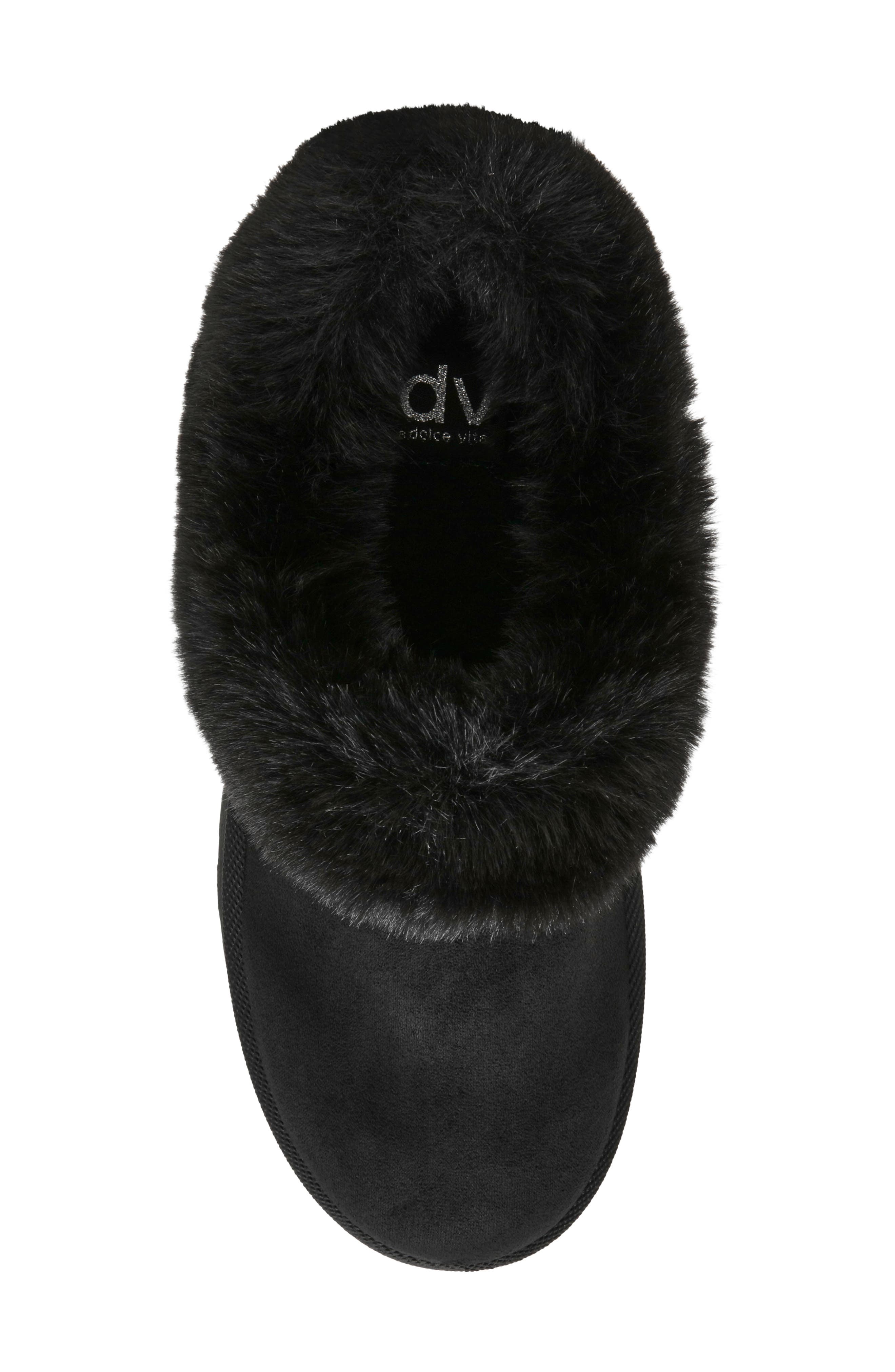 Paxon Faux Leather Slipper, Alternate, color, BLACK