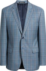 Emporio Armani Dusty Teal Check Virgin Wool Sport Coat