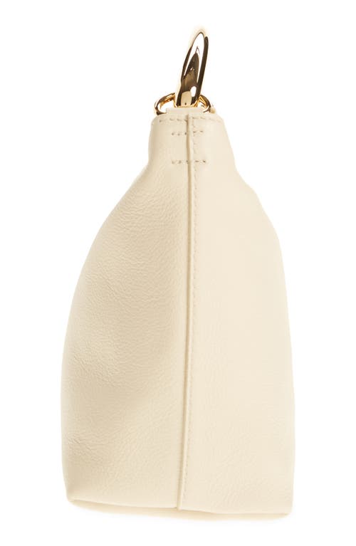 Mansur Gavriel Hera Metal Handle Leather Bag In Jasmine