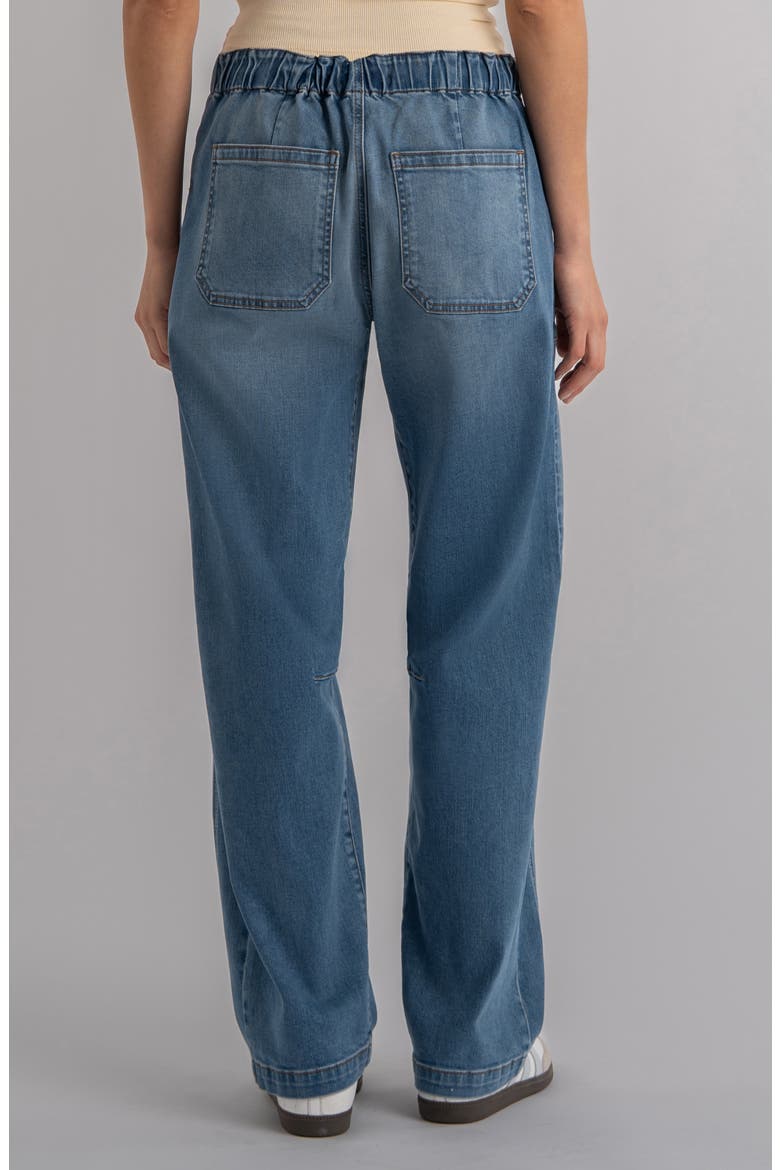 Ashton Slouchy Drawstring Barrel Leg Jeans, Alternate, color, BUDGETED