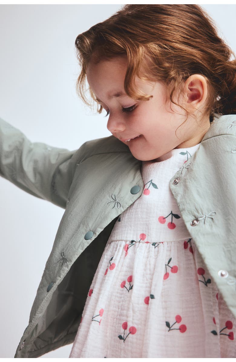 H&M Cotton Muslin Dress, Alternate, color, 