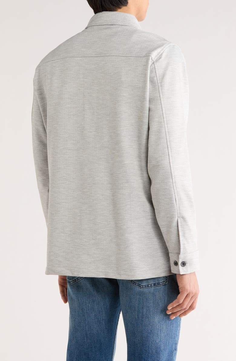 SOUL OF LONDON Shirt Jacket, Alternate, color, Silver/ Argent