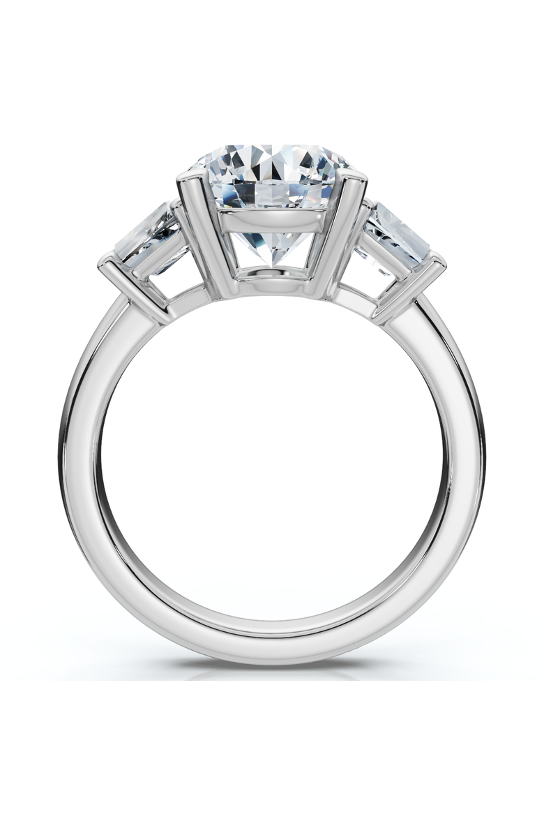 Certified 3 3/4Ct Kiran Diamond Engagement Ring 14k Gold, Alternate, color, 14k White Gold