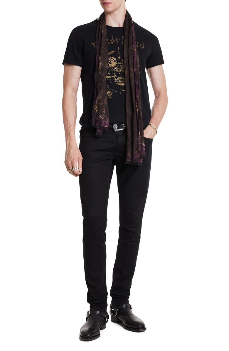John Varvatos Motörhead Raw Edge Organic Cotton Graphic T-Shirt, Alternate, color, Black