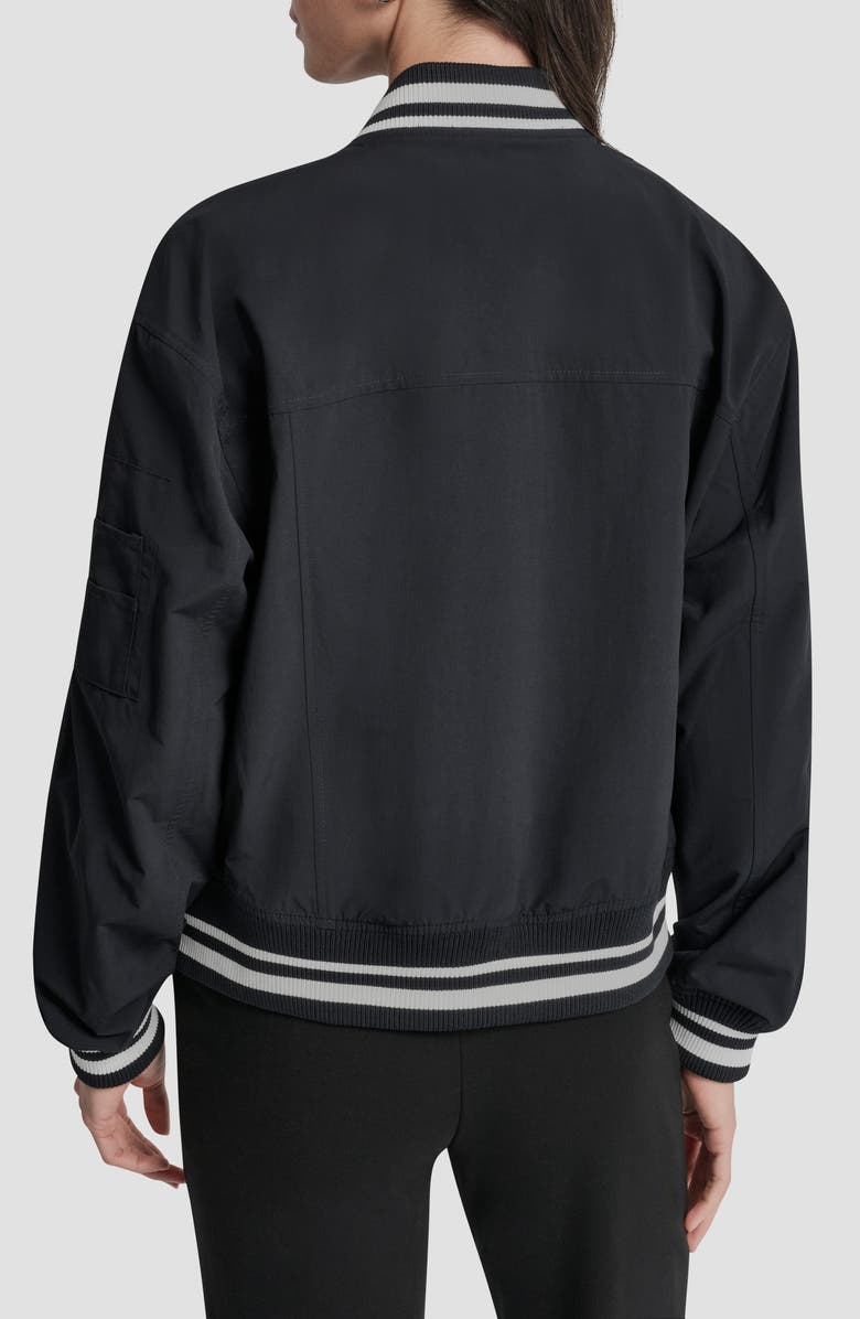 DKNY 1989 Pins & Patches Varsity Jacket, Alternate, color, Navy