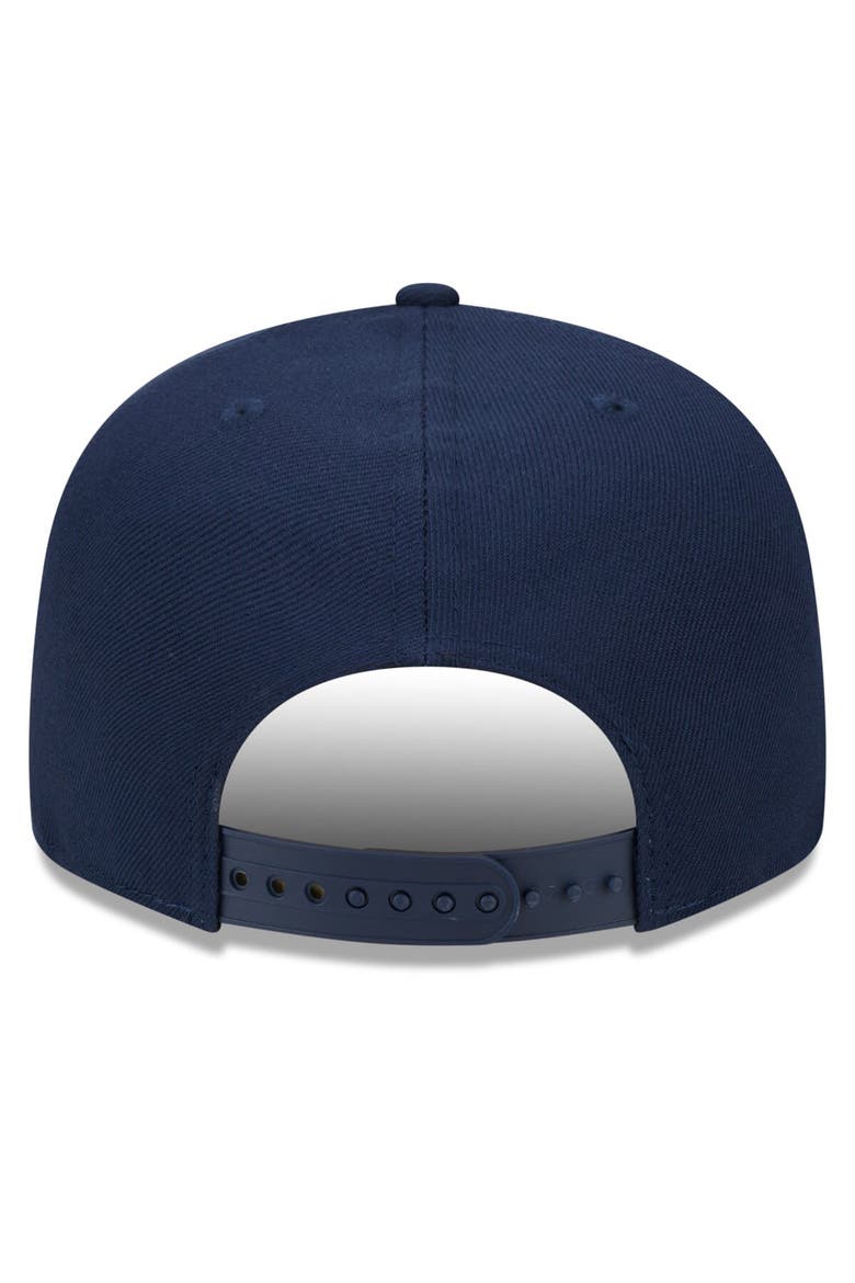 Men's New Era Navy Indiana Pacers  Rally Drive Finish Line Patch 9FIFTY Snapback Hat, Alternate, color, Navy