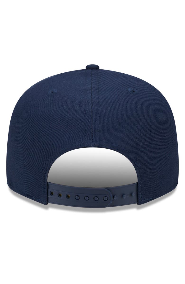 New Era Men's New Era Navy Indiana Pacers Rally Drive Finish Line Patch 9FIFTY Snapback Hat, Alternate, color,