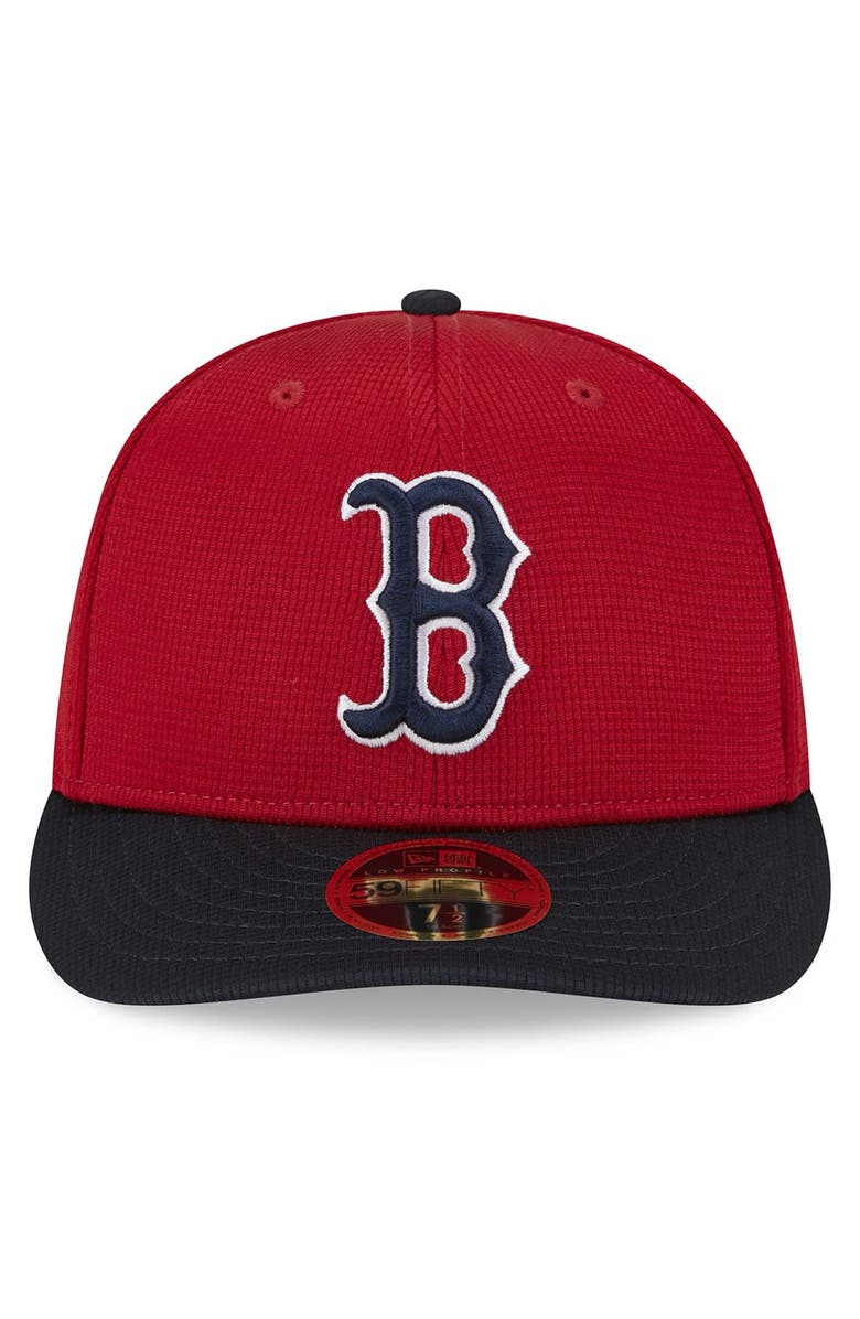New Era Men's New Era  Red Boston Red Sox 2024 Batting Practice Low Profile 59FIFTY Fitted Hat, Alternate, color, 