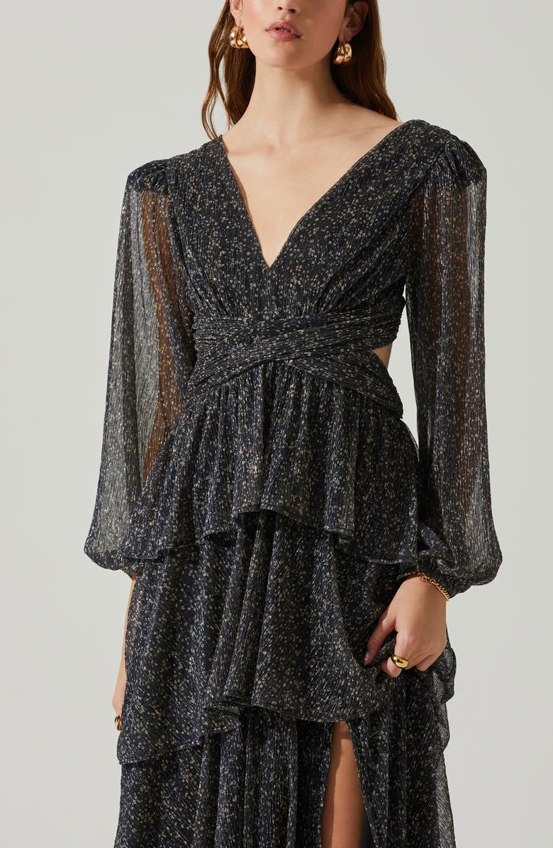 ASTR the Label Anora Floral Long Sleeve Dress, Alternate, color, 