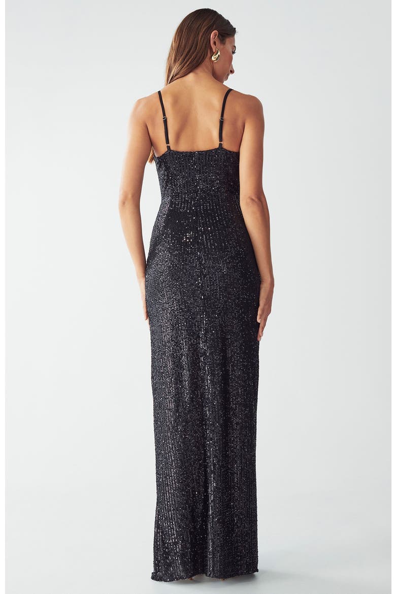 Indy Dress, Alternate, color, Black Sequin