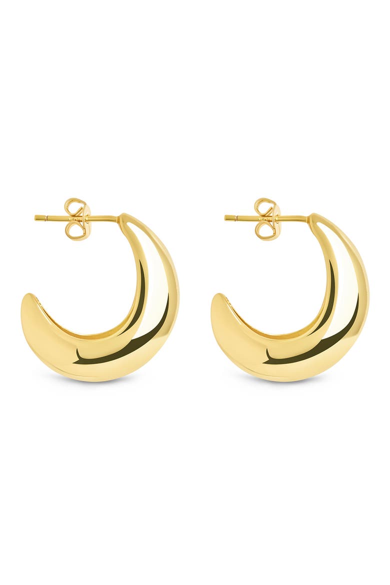 Julia Micro Huggie Hoop Earrings, Alternate, color, GOLD
