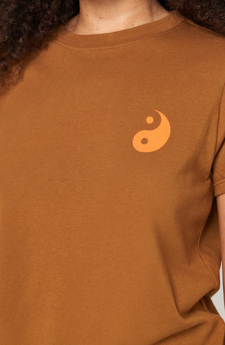 Spiritual Gangster Yin & Yang Lila Graphic T-Shirt, Alternate, color, Dune