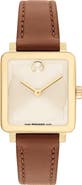 Movado Bold Evolution 2.0 Leather Strap Watch, 34mm