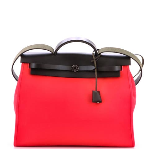 Herbag Zip Leather and Toile 39