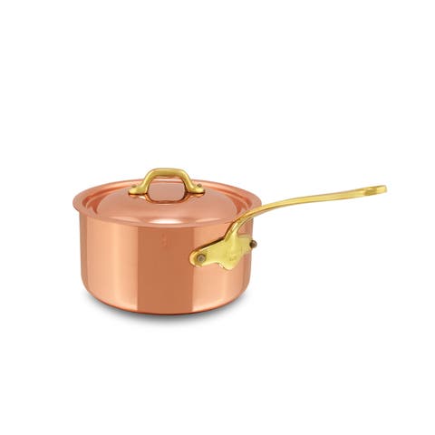 M'Heritage 150 B Copper & Stainless Steel Saucepan With Lid, 1.2-Quart