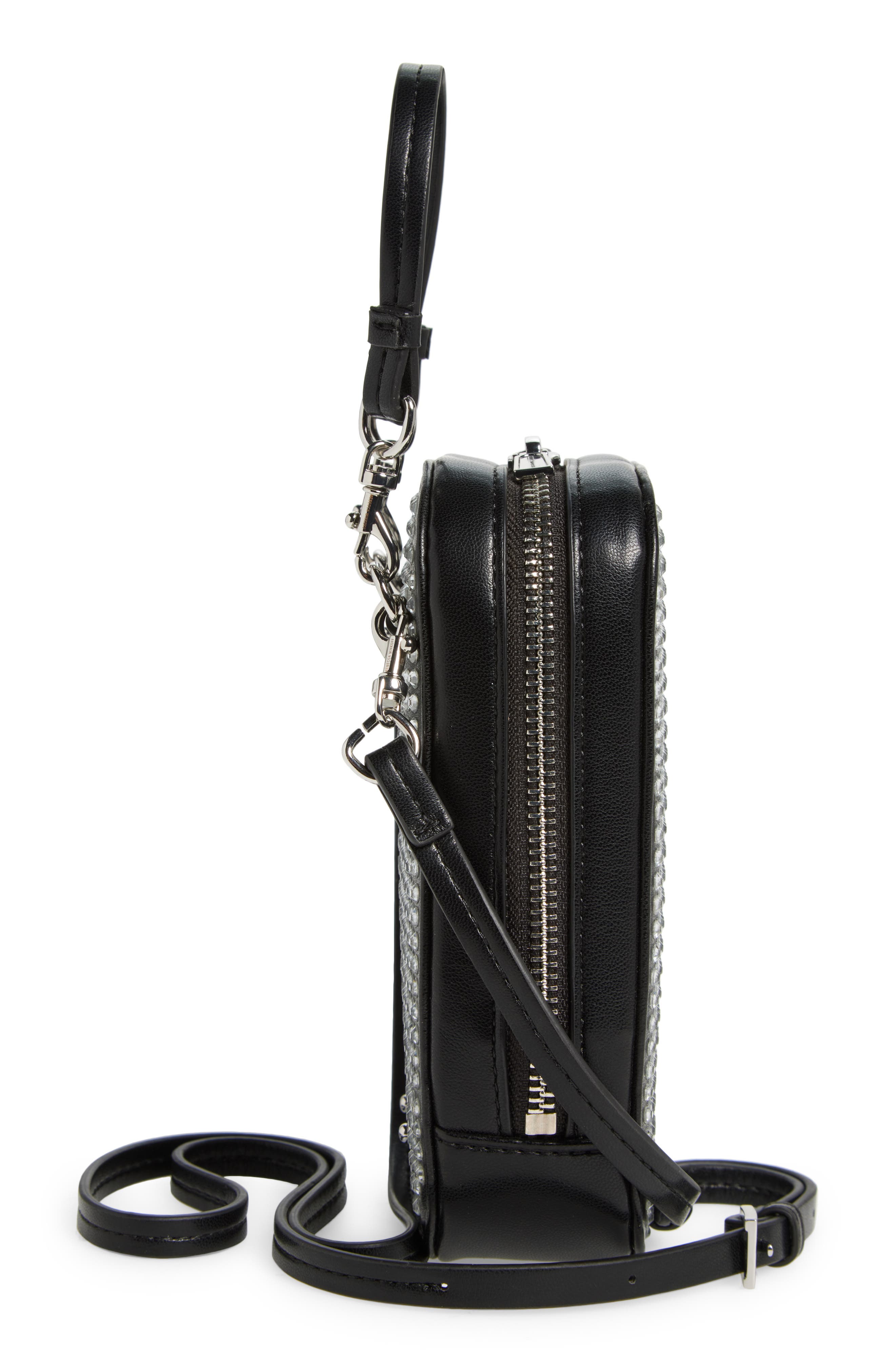 Rebecca Minkoff Crystal Stud Phone Crossbody Bag, Alternate, color, 