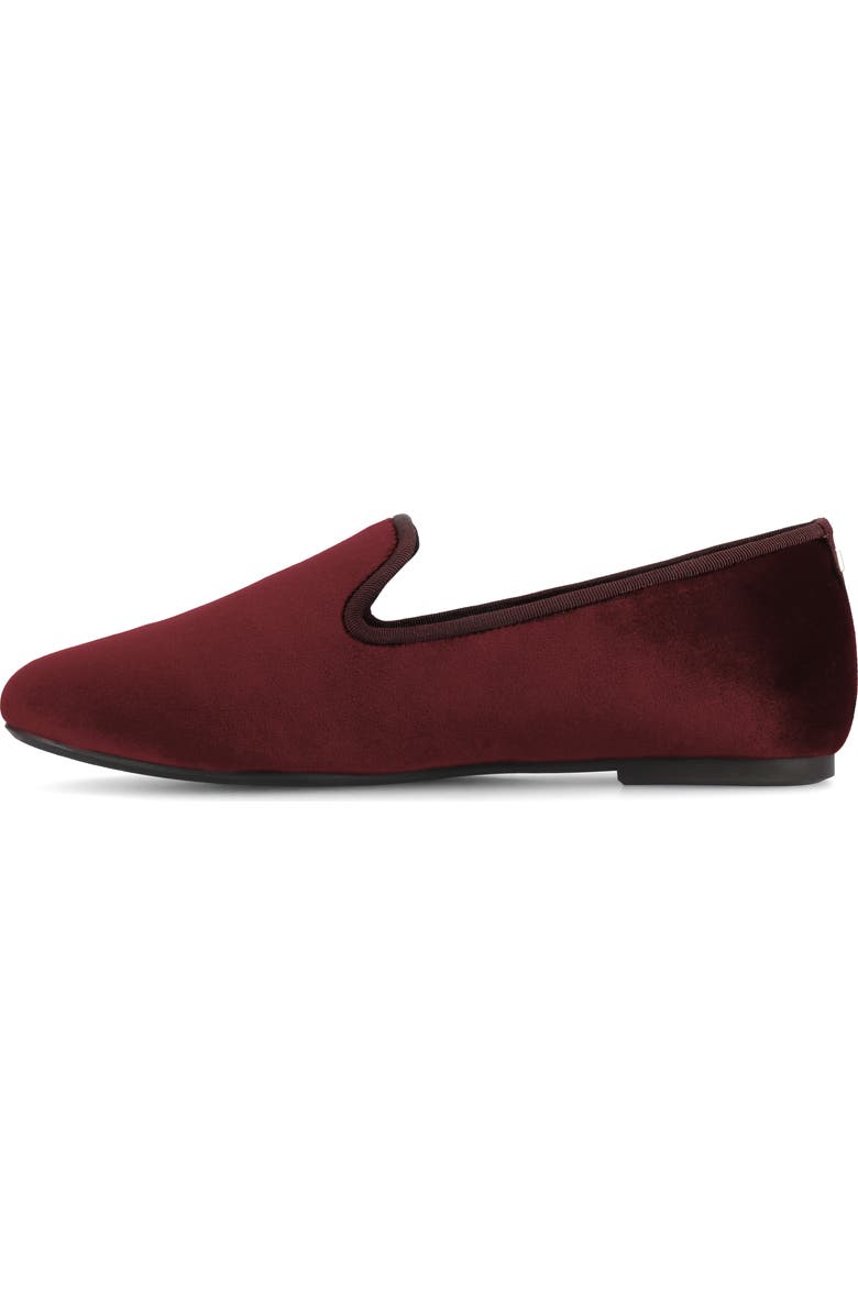 Birdies The Starling Loafer Velvet, Alternate, color, Burgundy