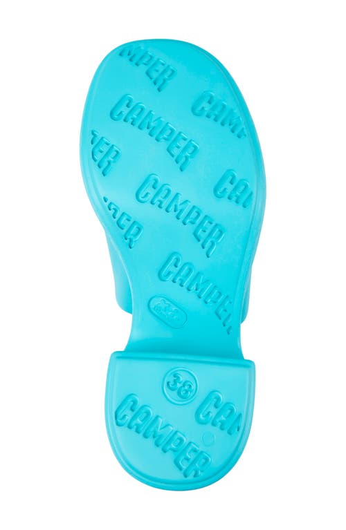Shop Camper Thelma Platform Slide Sandal In Turquiose Aqua