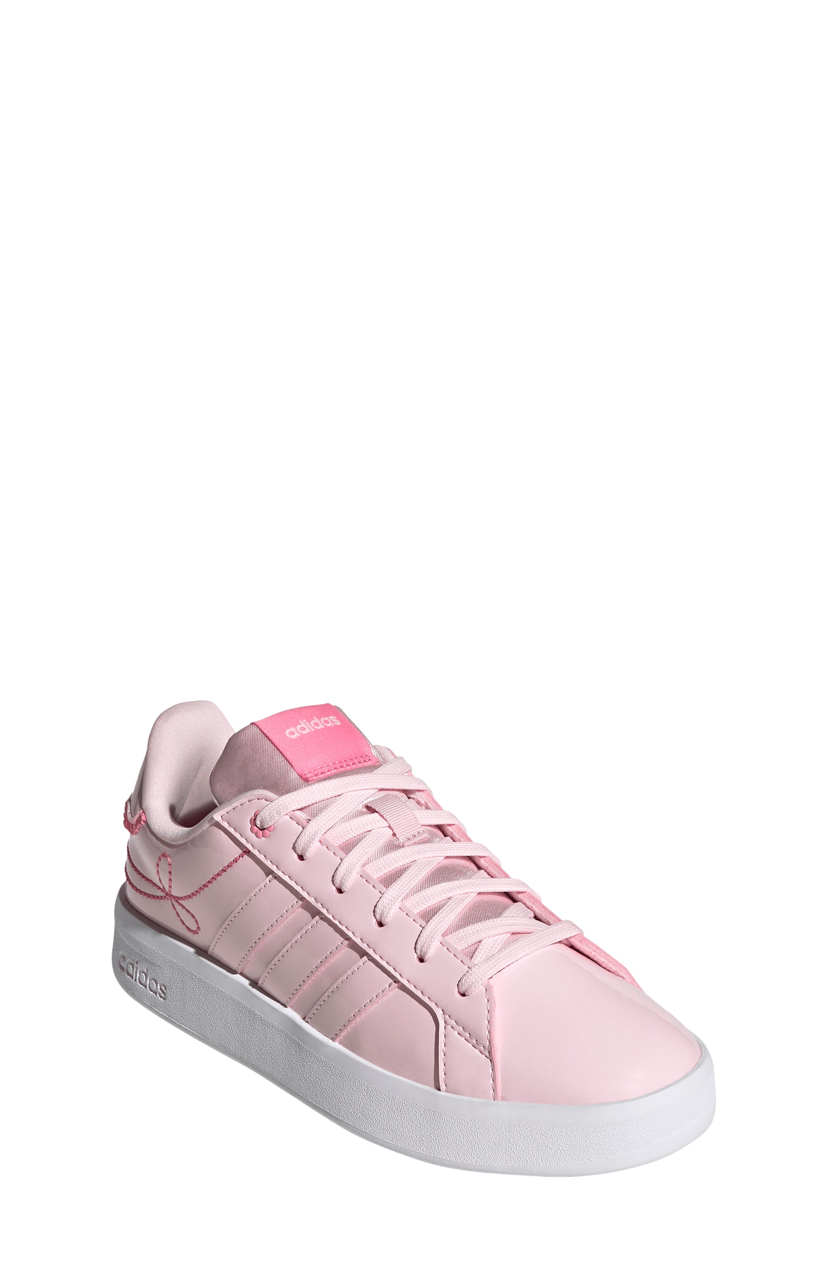 Kids' Grand Court 3.0 Faux Leather Sneaker