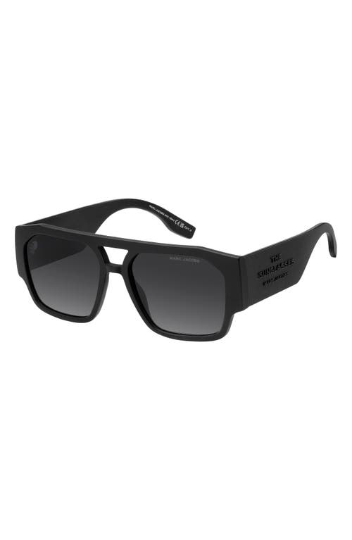 Marc Jacobs 55mm Navigator Sunglasses In Black