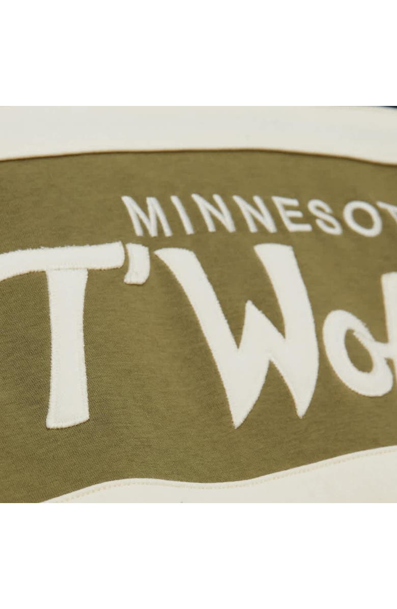 Mitchell & Ness Men's Mitchell & Ness Olive/Black Minnesota Timberwolves Double Clutch Head Coach Hoodie, Alternate, color, Olive