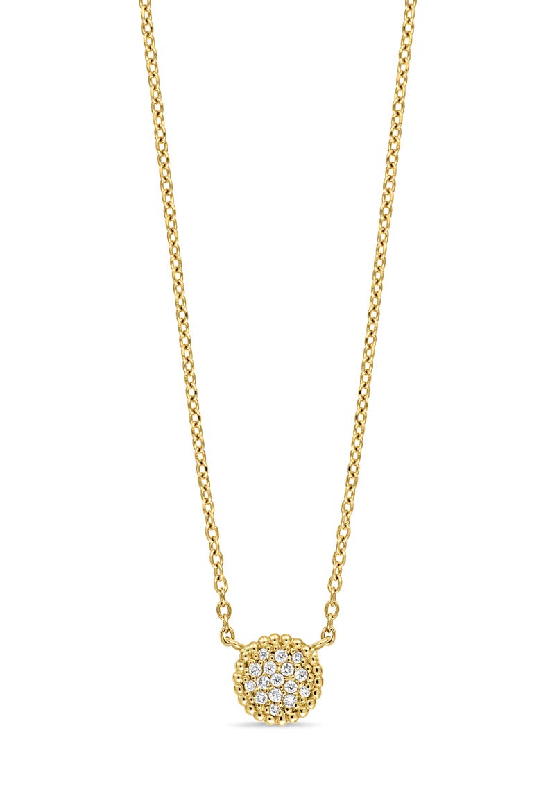 Icon Diamond Pendant Necklace, Main, color, 18K YELLOW GOLD