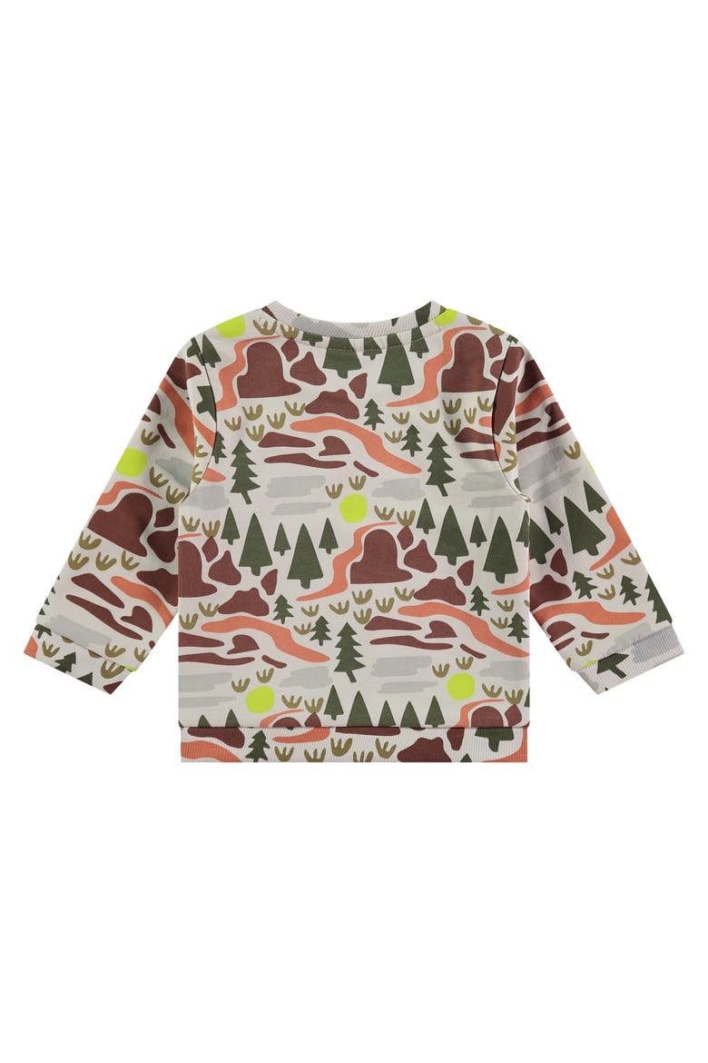 Mountain Theme Sweatshirt, Alternate, color, Bone