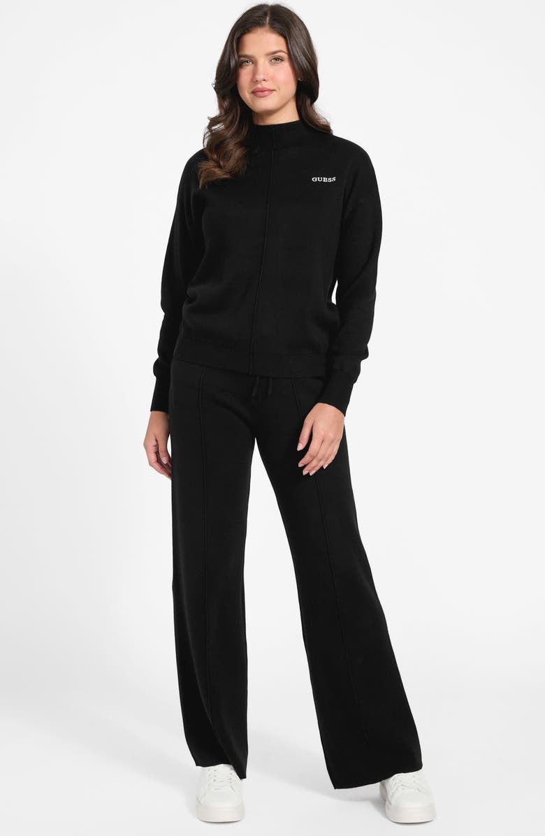 GUESS Ursula Sweater Pants, Alternate, color, Black