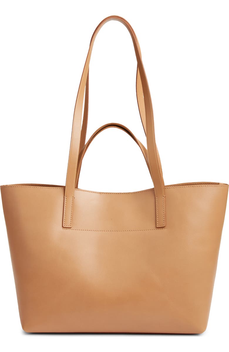 Madewell Medium Essentials Leather East/West Tote, Alternate, color, Carved Wood