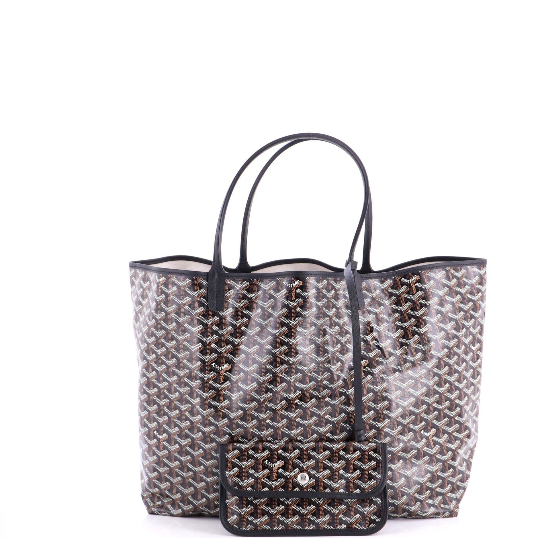 Saint Louis Tote Coated Canvas GM, Alternate, color, Black