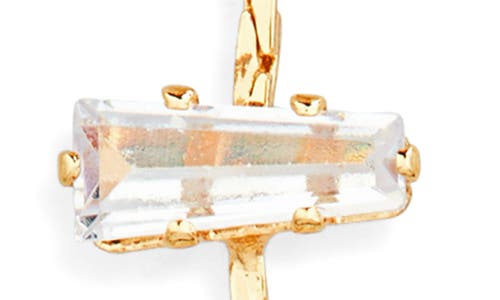 Nordstrom Rack Cz Baguette Linear Earrings