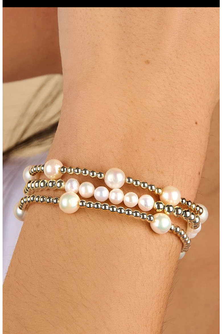 Multi-Pearl Bead Bracelet, Alternate, color, 7 Inch