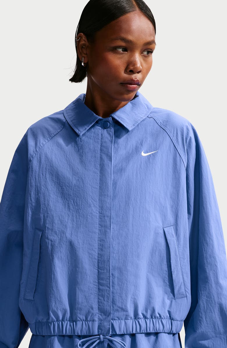 Nike Sportswear Coach's Jacket, Alternate, color, 460 Light Medium Blue/Sail