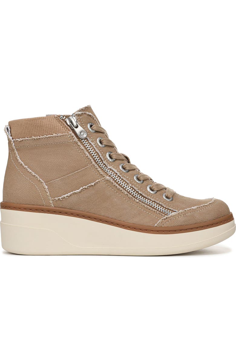 Blowfish Malibu Camden Wedge Sneaker, Alternate, color, Desert Khaki Canvas