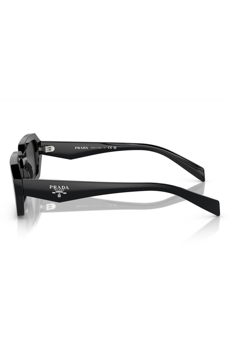 Prada 52mm Irregular Sunglasses, Alternate, color,