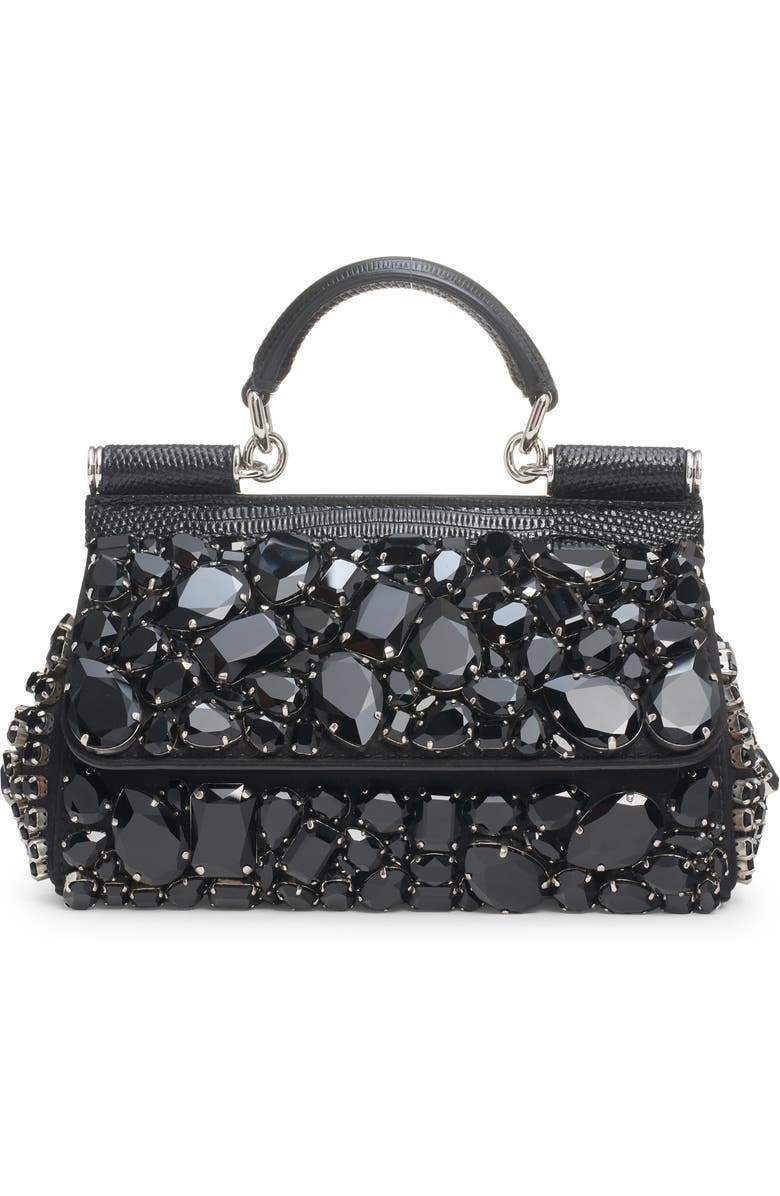 Dolce&Gabbana Small Kim Sicily Crystal Embellished Handbag, Main, color,