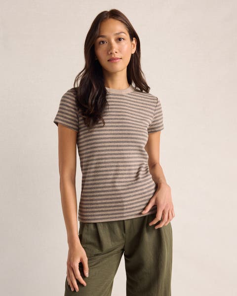 Organic Cotton Short Sleeve Striped Tee