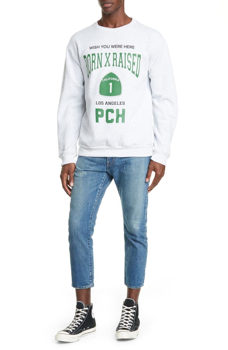 Born x Raised PCH 1 Crewneck Sweatshirt, Alternate, color,