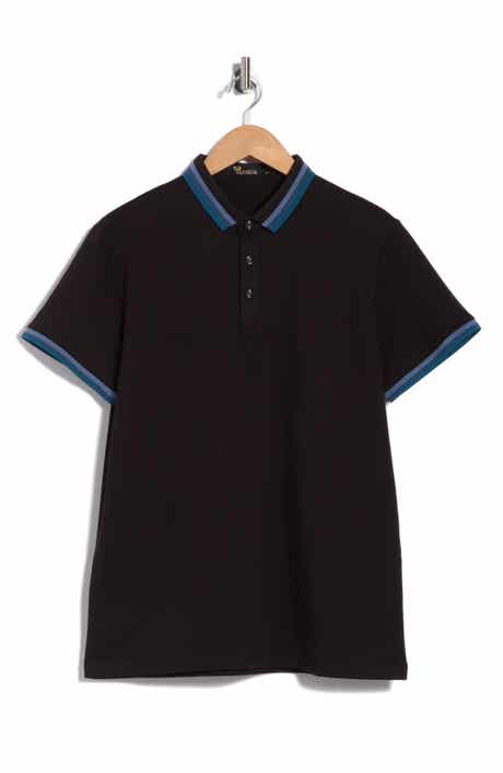 Stripe Stretch Cotton Polo